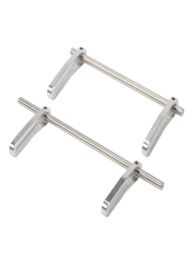VNUHV Aluminum Adjustable Front Rear Modular Bumper Mount Set for 1/10 RC Crawler Chassis LCG Rigs Comp Builds TRX4 SCX10 Gspeed Power Wagon Cliffhanger Body (Silver) - Image 3